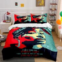 Keep Your Head Up Quote Bedding Set Bedding set (1 duvet cover, 2 pillowcases, duvet not included) 135x200cm