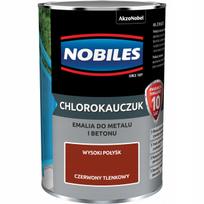 NOBILES CHLOROKAUCUK enamel for metal and concrete, high gloss, Red Oxide, 0.9L
