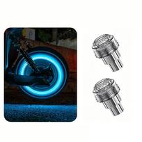 2Pcs Waterproof Tire Valve Caps Light Motion Sensor Wheel Decorative Lights  Bicycle Tire