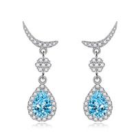 BELLA BOX Fashion Color Series Water Drop Pear Shaped Earrings Lady Wedding Engagement Jewelry Gifts geltona
