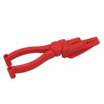 Nail Pliers for Hammering Nails Holder Clamps Finger Saver Convenient and Safe Tool for DIY Projects raudona