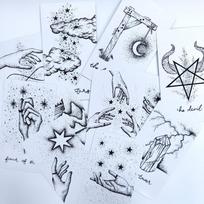 Wandering Moon Tarot Deck 12*7cm 78 Pcs Tarot Cards