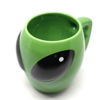Green 3D Alien Mug Glazed Ceramic Coffee Cup Space Universe UFO Design Gift Party Favor for Kid Boy Creative Gift 400ml