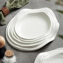 Special-shaped Ceramic Artistic Conception Dish Featured el Western Food Steak Plate Pasta Plate Kitchen Fruit Salad Plate