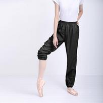 Women Ballet Dance Pants Elastic Waist Baggy Sport Sweat Pants Girls Adult Cycling Jogging Trousers Hip Hop Tracksuit Pants XS juoda