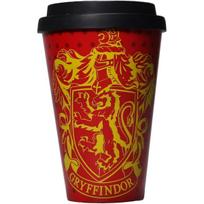 Harry Potter Gryffindor Crest 400ml Travel Mug One Size raudona
