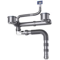 Kitchen Double Sink Anti-Odor Drain Pipe Set