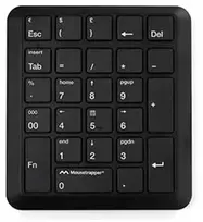 Pelė MOUSETRAPPER Type NumPad, juodas