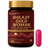 Carbamide Forte Shilajit Gold Capsules For Women With Saffron Ashwagandha & Swarna Bhasma 60 Veg Capsules