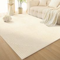 French Cream-Style Rug – Elegant Living Room & Bedroom Floor Mat | Non-Slip Decor for Sofa, Coffee Table & Bedside Areas 60*90cm