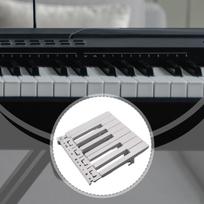 Elektrinio pianino klaviatūros atsarginis klavišas su aukšto tono klavišu, Muzikos instrumento aksesuaras gray