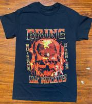Wu Tang Clan  Bring Da Ruckus  Skull Fire Black Graphic Tee SZ S-NWOT Unisex T-Shirt XXXL