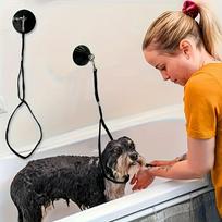 Adjustable Dog Bathing Restraint System with Non- Cup S juoda