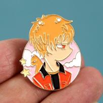 Cute Cartoon Brooch Fruit Basket Anime Enamel Pins Metal Badge Fashion Jewellery Clothes Hat Backpack Accessory Gifts