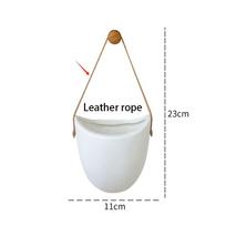 Creative Wall White Mounted Flowerpot Serie Succulent Flowerpot Flower Basket Flower Arrangement Decoration Garden Decoration