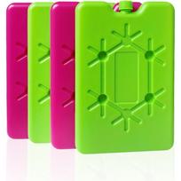 4 Pack 200ml Ice Packs Pink Green Ice Box Cooler Bag Cool Battery Reusable for Travel Fridge Lunch Food Preservation T4