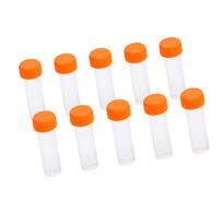 10pcs 5ml Plastic Frozen Test Tubes Vial Screw Seal Cap Pack Container with Silicone Gasket