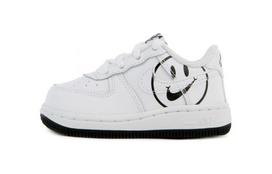 Nike Air Force 1 LV8 'Have A Nike Day' Šypsenėlės Veidelis Žemi Krepšinio Batai Balti Juodi Kūdikiams Ir Mažiems Vaikams BQ8275-100 21