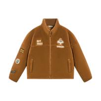 Li-Ning AFDSC92-2 Women's Disney Collaboration Chip 'n Dale Graphic Polar Fleece Jacket Brown M