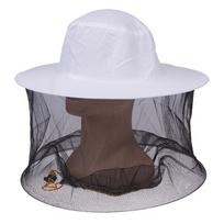 NEW 1pc BeeKeeping Protective Bee Hat Anti Bee White Hat-Veil Combo Bee Hat Bug Mesh Mask Beekeeping Protection Beekeeper