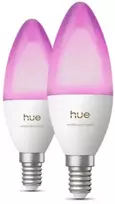 Philips Hue E14 3,7W RGBW B39 świeczka 2-pak