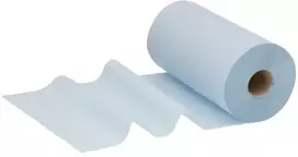 Popierinis rankšluostis ritinėlyje Kimberly-Clark Wypall L10, 1 sluoksnio mini, mėlynas (56,1 m x 24 cm)