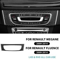 Carbon Fiber Style Center Console Sticker for Renault Fluence Megane RS 2009-2015 Black Carbon juoda