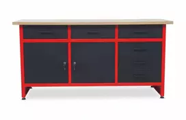 AW-Tools AWTOOLS DIRBTUVIŲ STALAS 6 STALČIAI 160x60x85cm