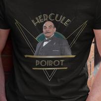 Hercule Poirot Art Deco Inspired Unisex T-Shirt The Belgian Detective T-Shirt XXXXL