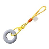 Lanyard Finger Grip Keyring Mini Fitness Hand Exerciser Keychain  DIY Gifts mėlyna