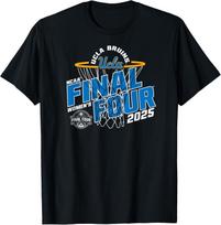UCLA Bruins Final Four 2025 Women's Basketball Hoop Black T-Shirt XXL