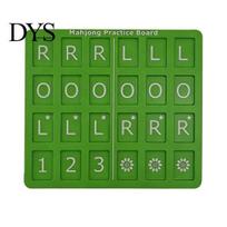 PLA Mahjong Training Board 1/4Pcs 3D Printed Practice Board, Solo Trainer with RLO Charleston Tool Guide & 24 Slots, American Aid for Beginners žalia