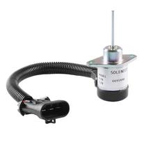 12V Fuel Shut Off Solenoid Valve Compatible with Loaders and Excavators 6691498 1503ES12A5UC4S OEM Size Metal Replacement China Mainland