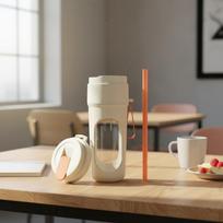USBPowered Juicer Cup Button Portable Blender USBC Charging Individual for Travel, Office, oranžinė