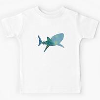 Whale Shark Inspired Silhouette Kids T-Shirt 130
