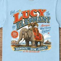 Lucy the Elephant Shirt, Comfort Colors 1717 Tee, New Jersey Souvenir, Vintage Americana Graphic, Roadside Attraction Gift S