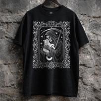Grim Reaper Cat Shirt - Gothic Cat Lover, Memento Mori Graphic Tee S