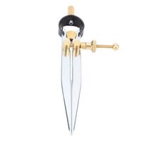 Lockable Design Wing Divider Caliper Carbon Steel Leather Compass Compass  Woodworking Use