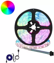 LED juosta 12 vnt. Juoda ir permatoma Varis ir plastikas