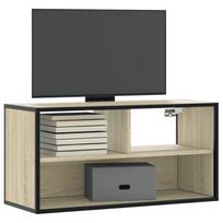 Szafka Pod Telewizor, Dąb Sonoma, 80X31X39,5 Cm