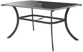 Sodo stalas HECHT HONEY MAXI TABLE, su grūdintu stiklu