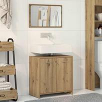 Bathroom Cabinet With Mirror, Artisan Oak