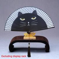 Chinese Style Summer Gift Cat Patterns Handmade Cartoon Home Decoration Silk Fan Folding Fan Fan Crafts Portable Bamboo Fan
