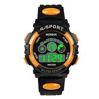 Lightweight Kids Digital Watch Shock Resistant Student Watch New LED Wristwatch  for Boys and Girls oranžinė