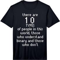 Math Binary Code Funny Gift Fun Performance  Unisex T-Shirt S