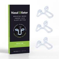 Portable Anti Snoring Nose Clip Soft Elastic Silicone Nasal Dilator 3 Sizes for Travel Business Trip Sleep Aid žalia