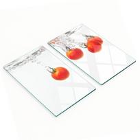 Dekoracyjne Deski Szkło Hartowane Do Krojenia Pomidory Pod Wodą 2X30X52 Cm