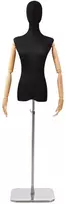 Reguliuojamas manekenas 165-213 cm su baze Moteris PP Juoda