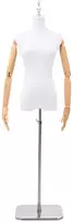 Reguliuojamas manekenas 165-213 cm su baze Moteris PP Balta