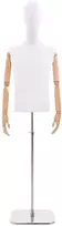 Reguliuojamas manekenas 170-218 cm su baze Vyras PP Balta